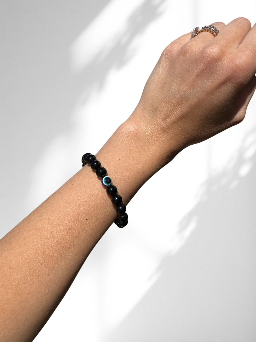 Evil Eye Black Obsidian Bracelet