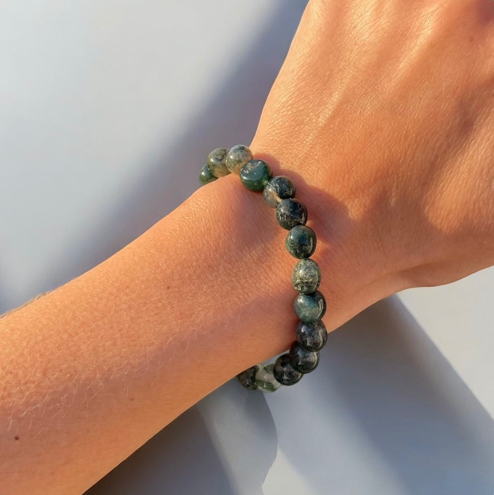 Green Moss Agate Bracelet