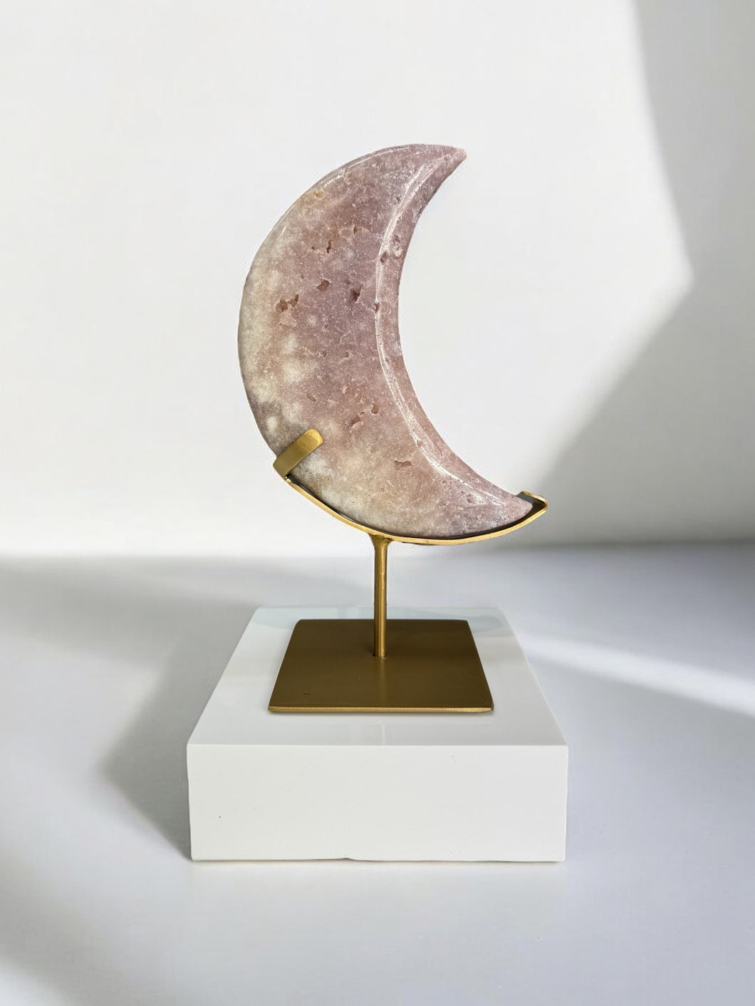 Pink Amethyst Moon + Stand 08