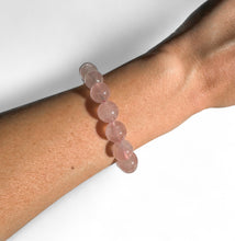 Load image into Gallery viewer, Rose Quartz Bracelet | medium crystals
