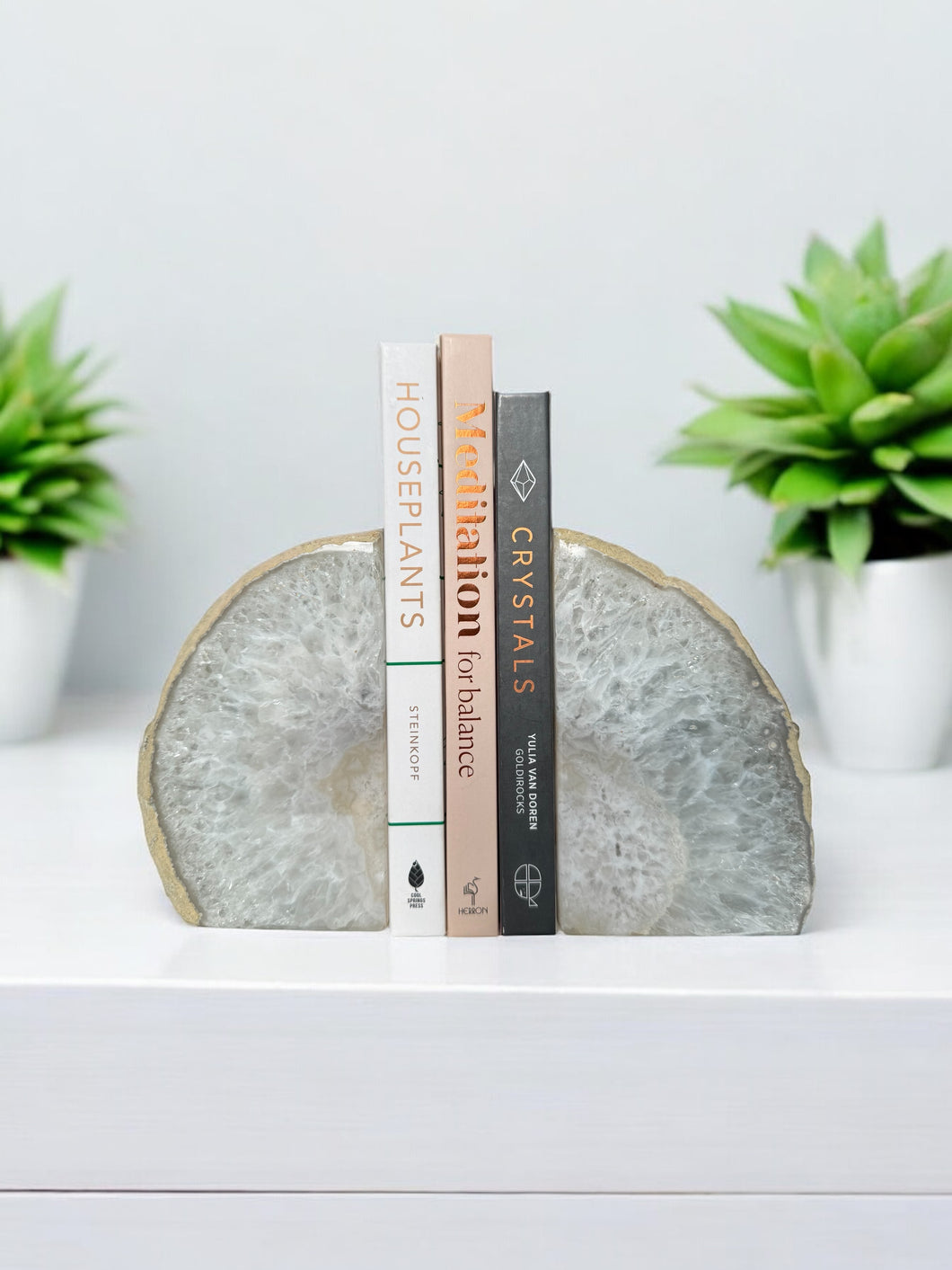 Clear Quartz Bookends 03