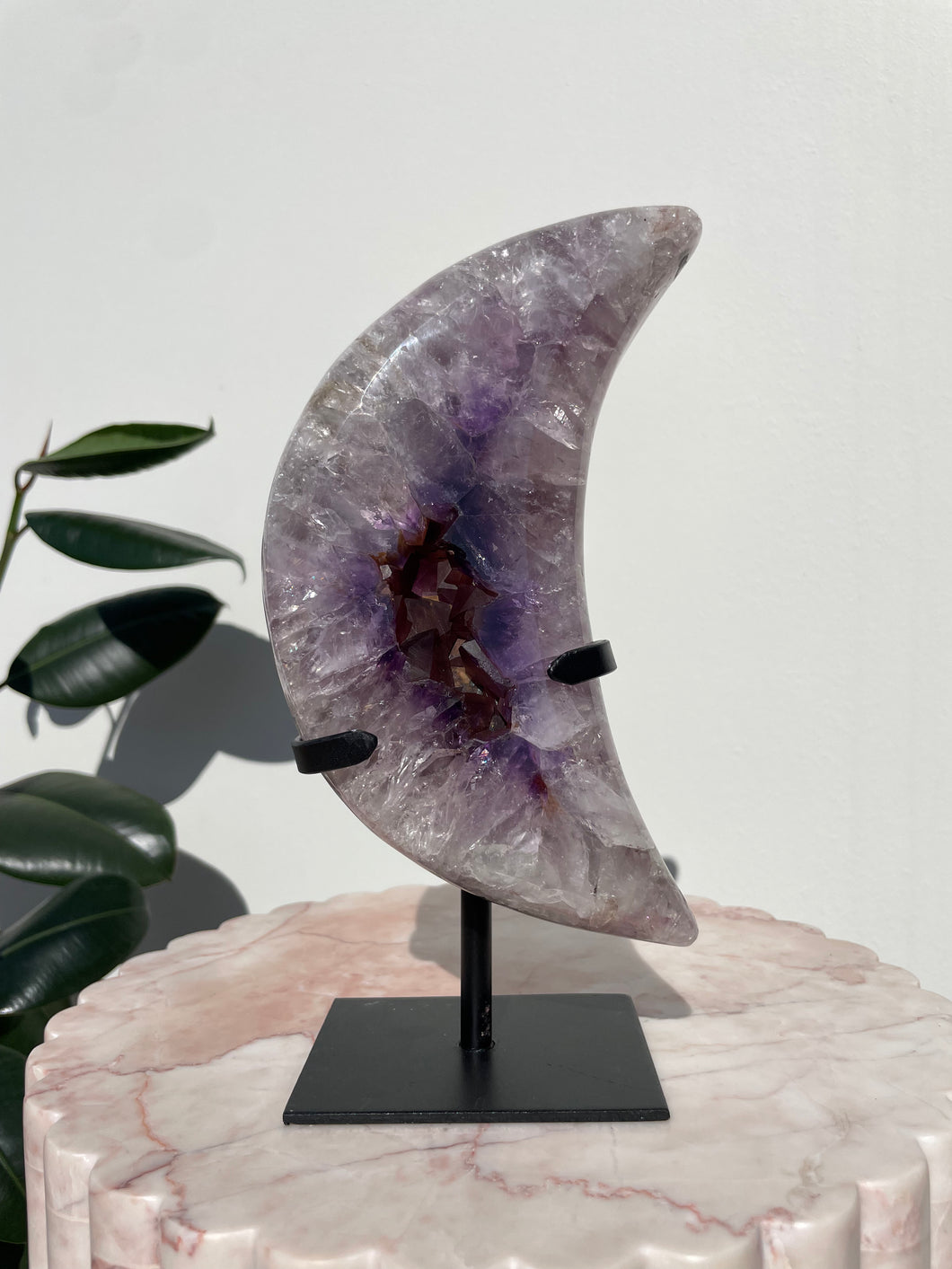 Amethyst Druzy Moon 46