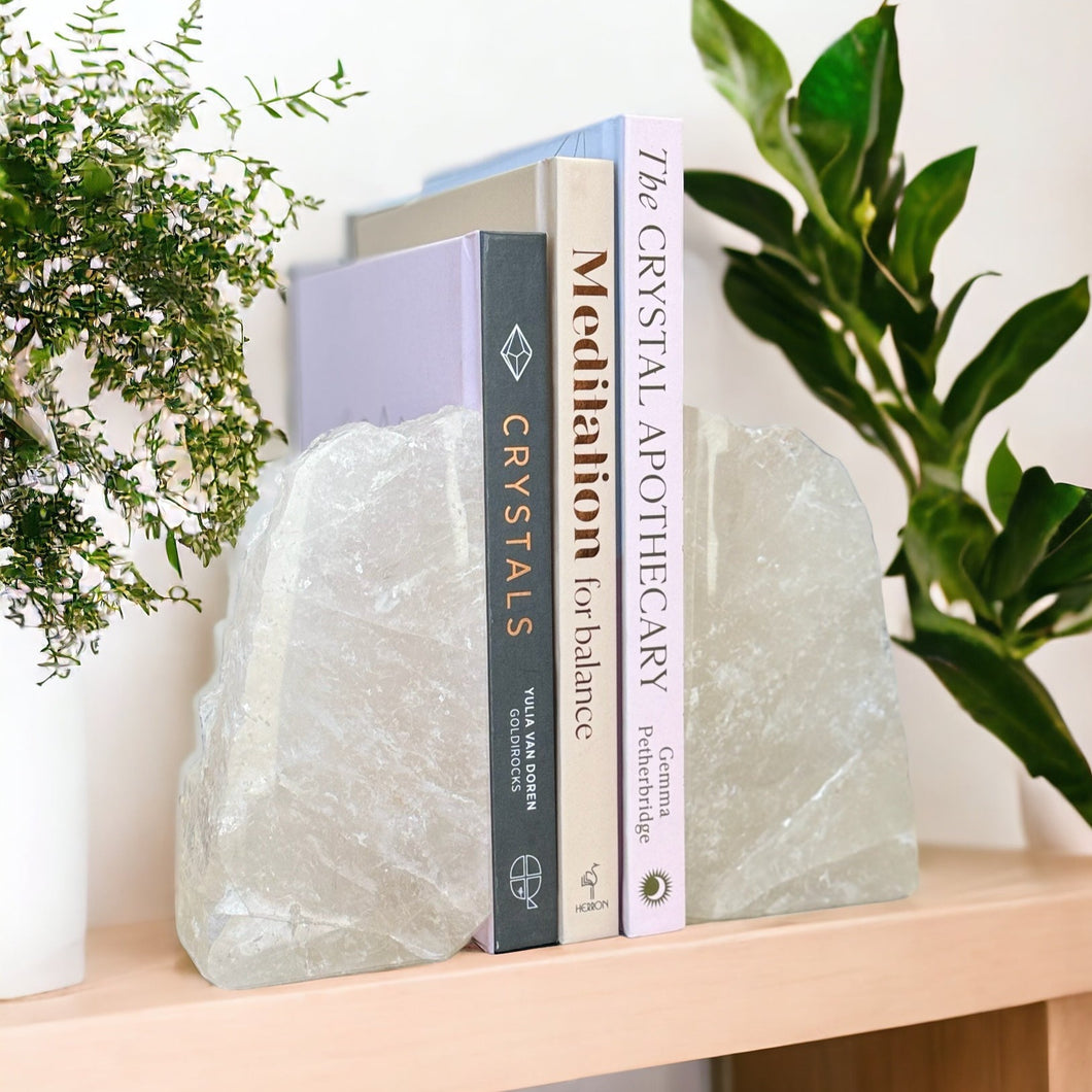 Clear Quartz Bookends 01