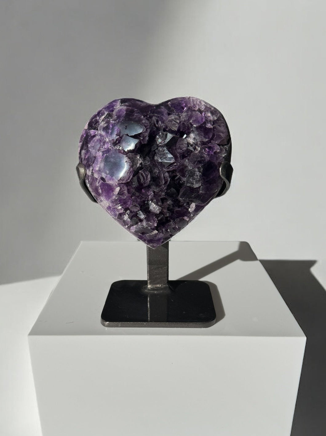 Amethyst Druzy Heart 14