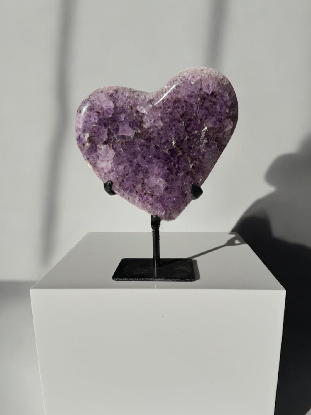 Amethyst Druzy Heart 06