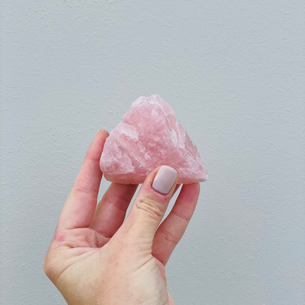 Rose Quartz Rough Rock | medium