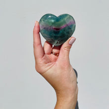 Load image into Gallery viewer, Fluorite Heart | large
