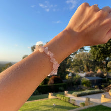 Load image into Gallery viewer, Rose Quartz Bracelet | dogtooth crystals
