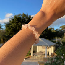 Load image into Gallery viewer, Rose Quartz Bracelet | dogtooth crystals
